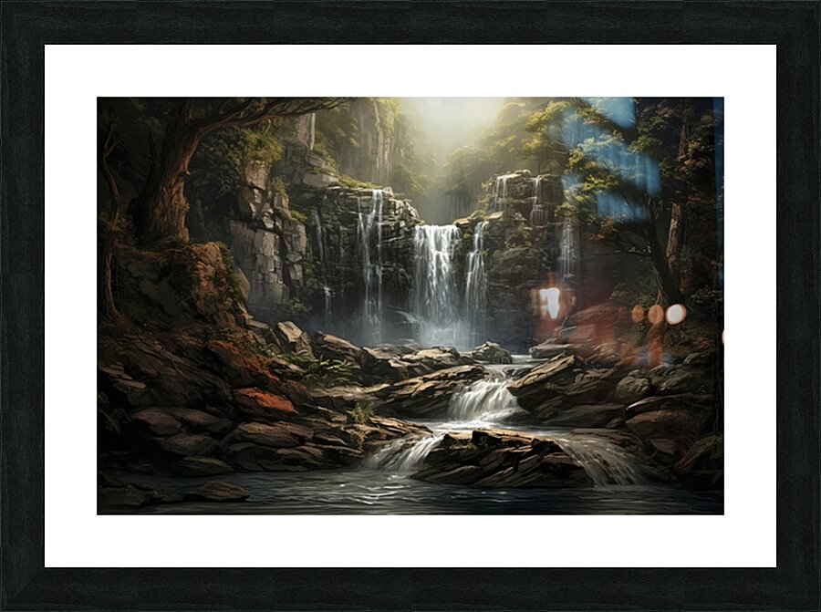 waterfall in the twilight Impression et Cadre photo