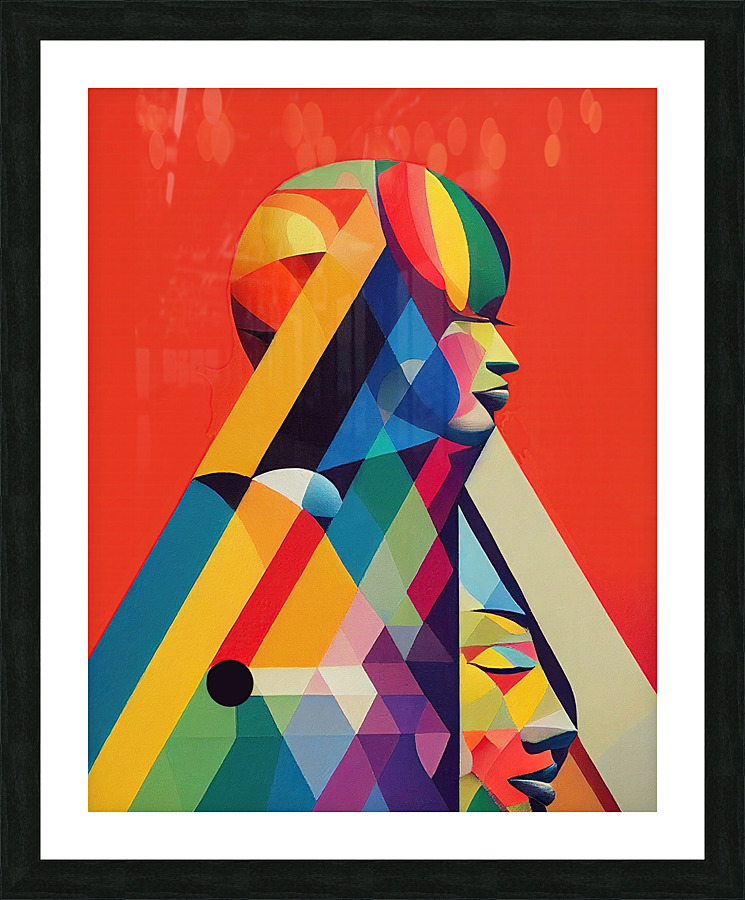 pyramids of faces Impression et Cadre photo