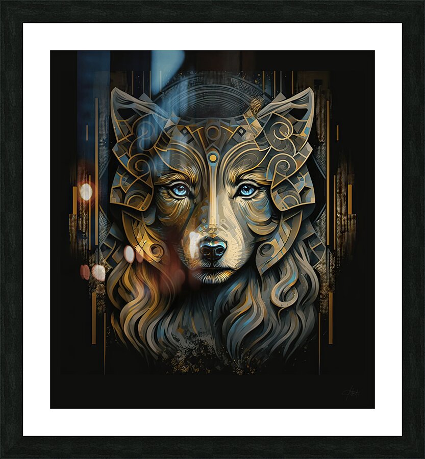 Wolf Eyes Picture Frame print