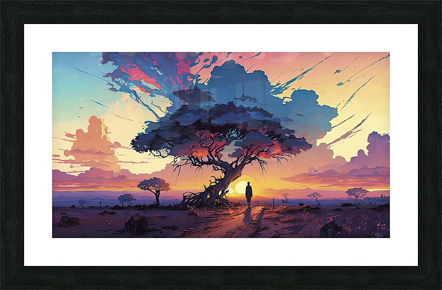 waiting for the uncertain future Picture Frame print