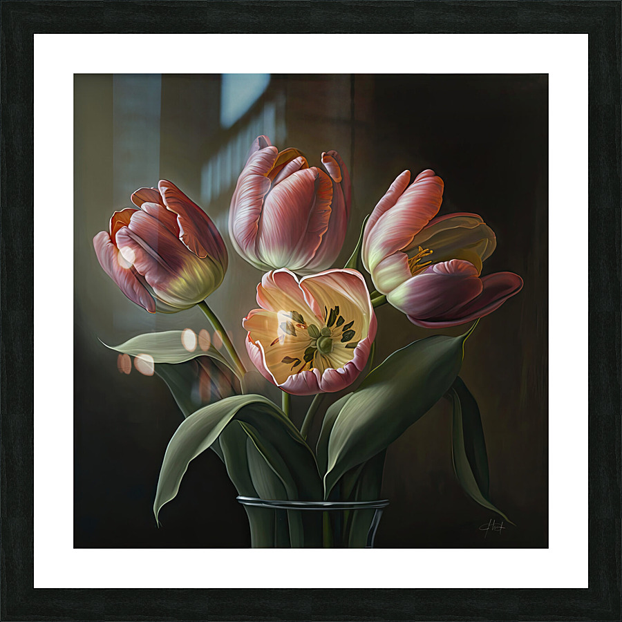 tulips flowers II Picture Frame print
