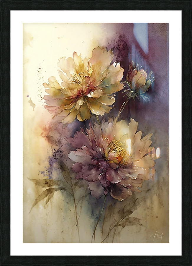 pink flower IV Picture Frame print