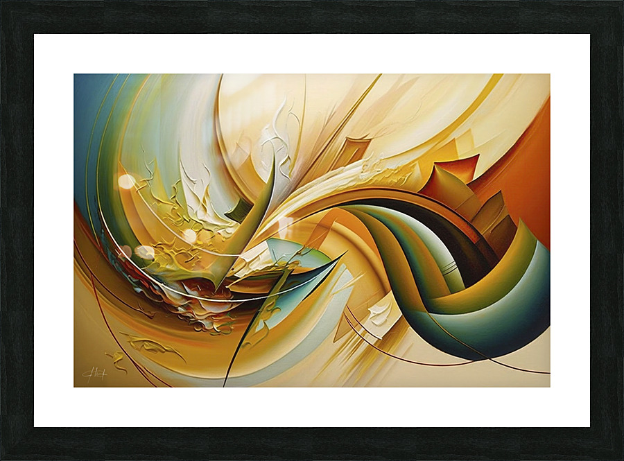 shaped colors Picture Frame print