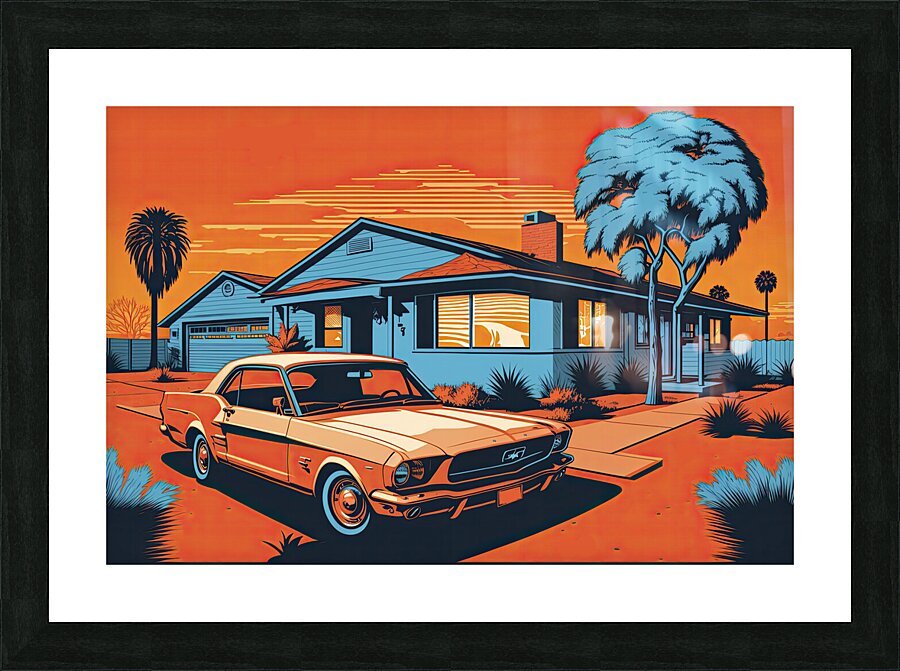 Old house mustang Impression et Cadre photo