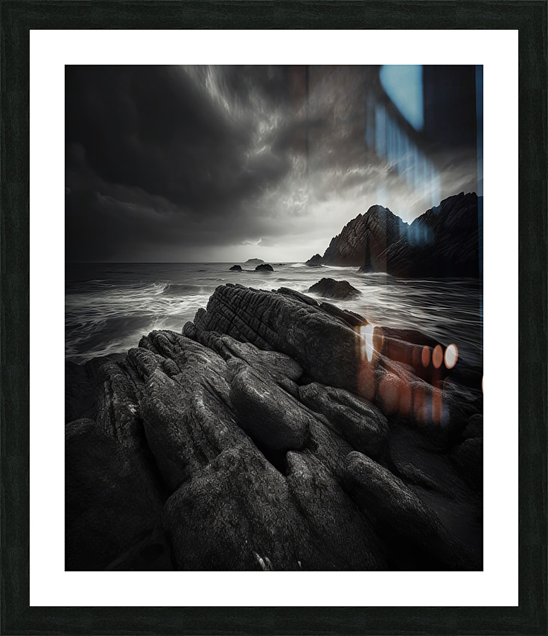 coast and rocks Picture Frame print
