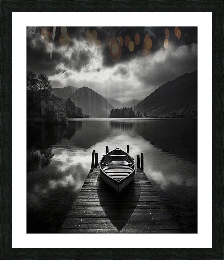 illuminated morning Picture Frame print