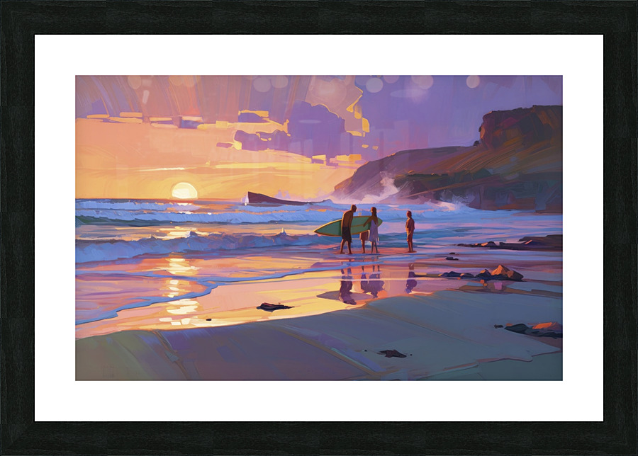 tropical beach concept II Picture Frame print