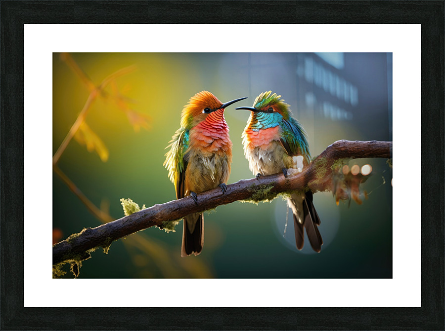 two in love Picture Frame print