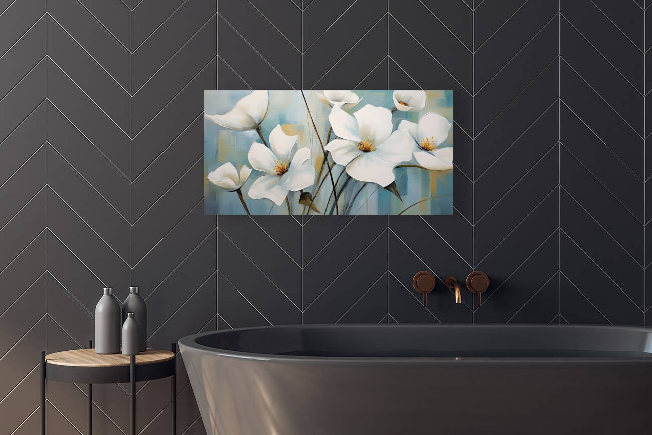 summer white flowers Reproduction