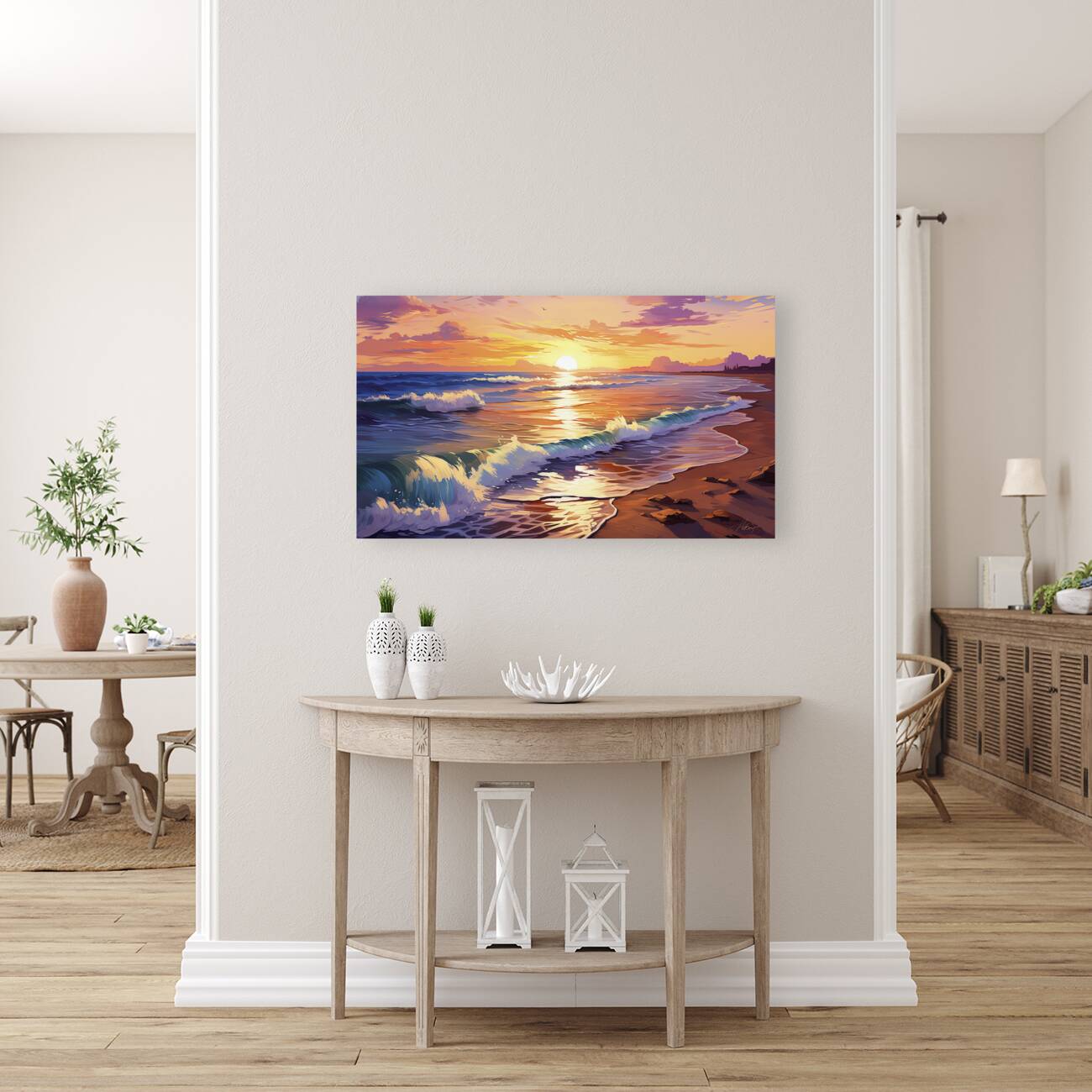 sunrise on the beach Reproduction