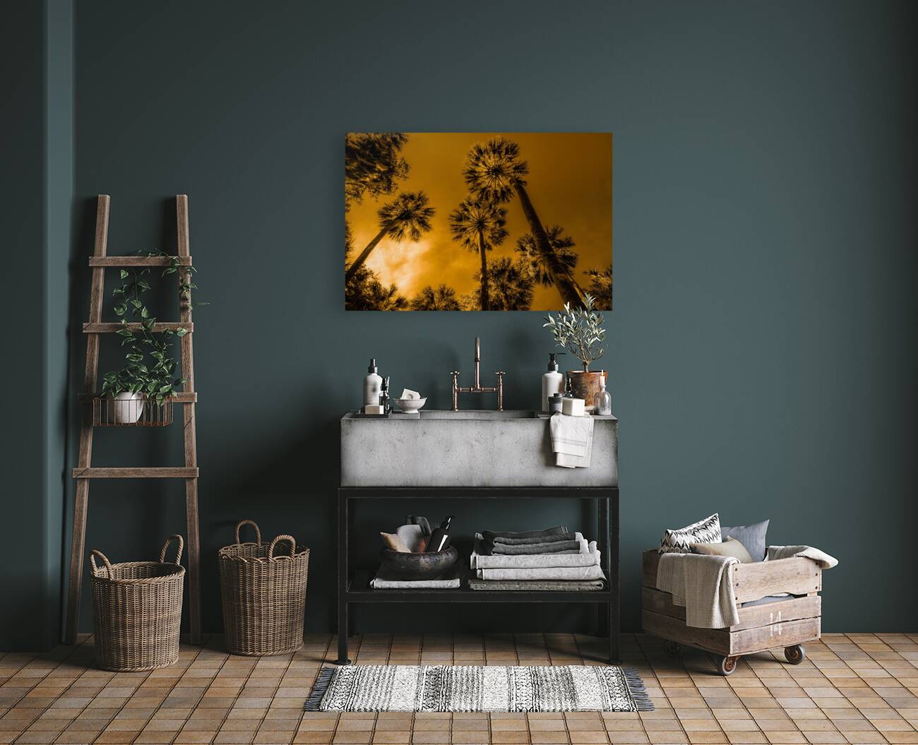 Palms to heaven Reproduction