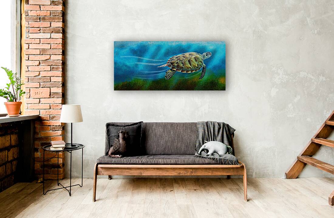 TURTLE IN THE OCEAN Reproduction