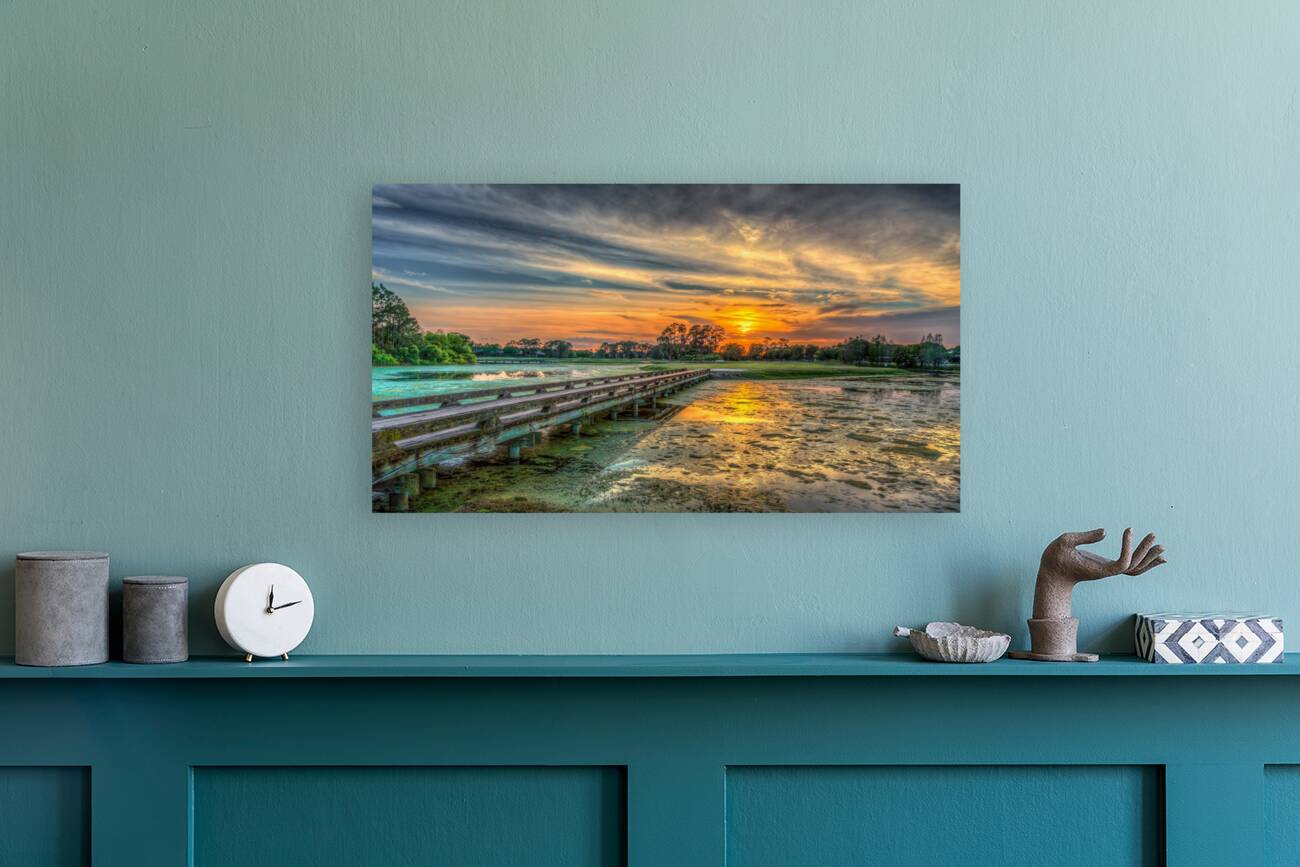 Golf Sunset Reproduction