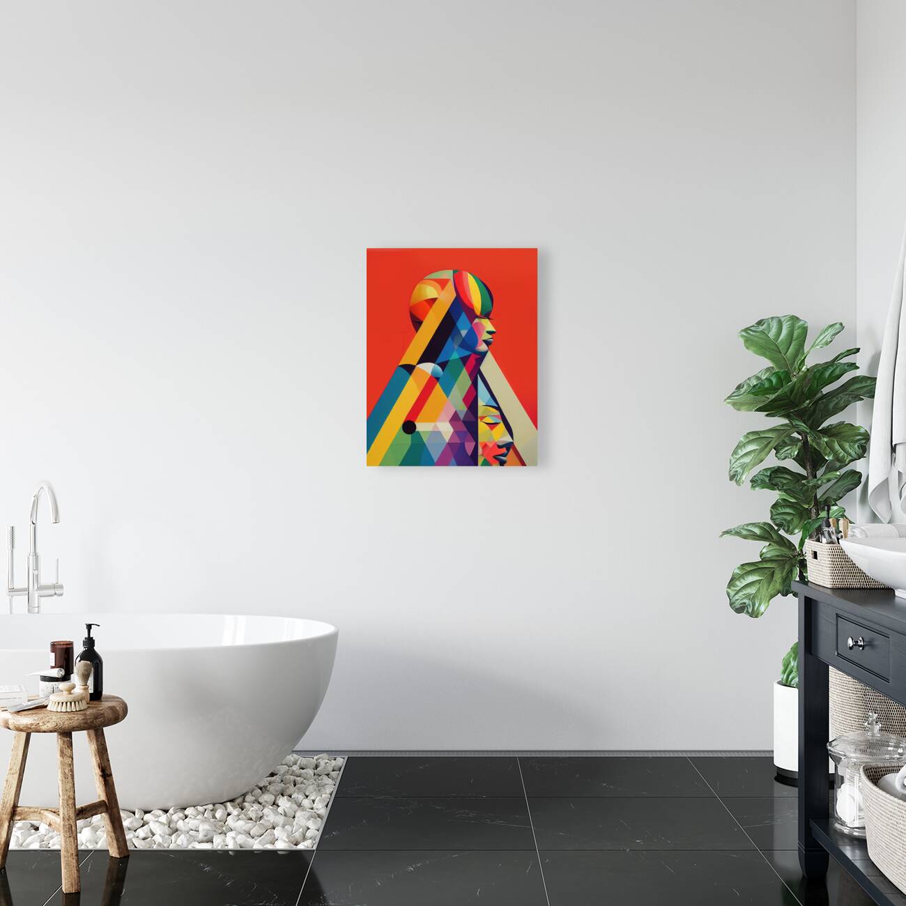 pyramids of faces Reproduction