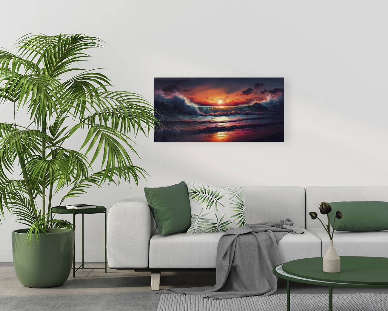 orange sunset Reproduction