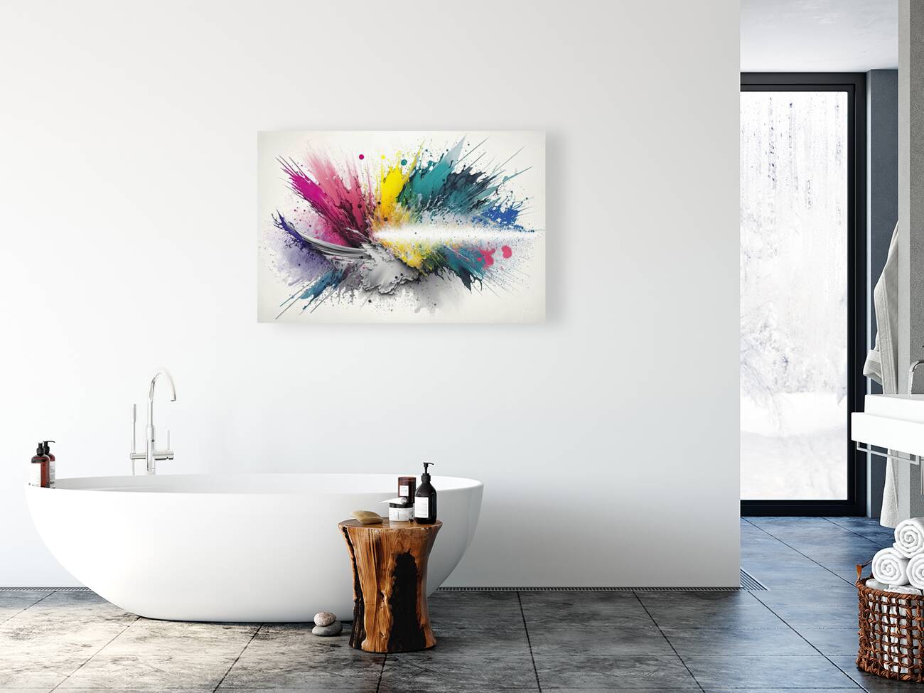 air brush abstract Reproduction