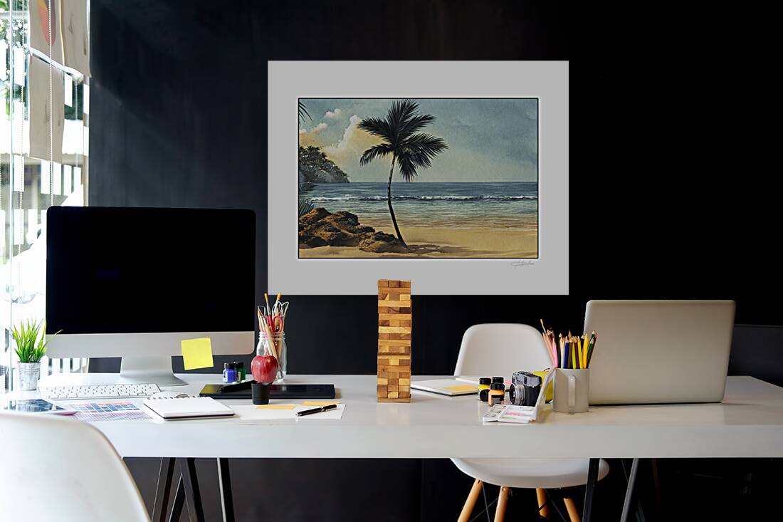 tropical beach Reproduction