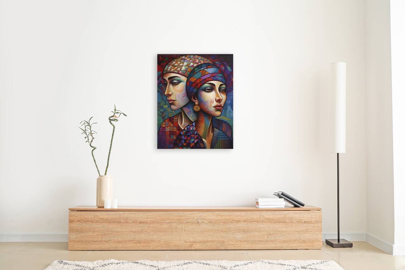 women s with headscarf IV Reproduction