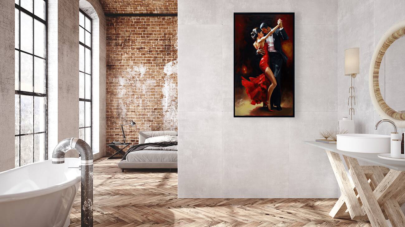 tango dancers Reproduction