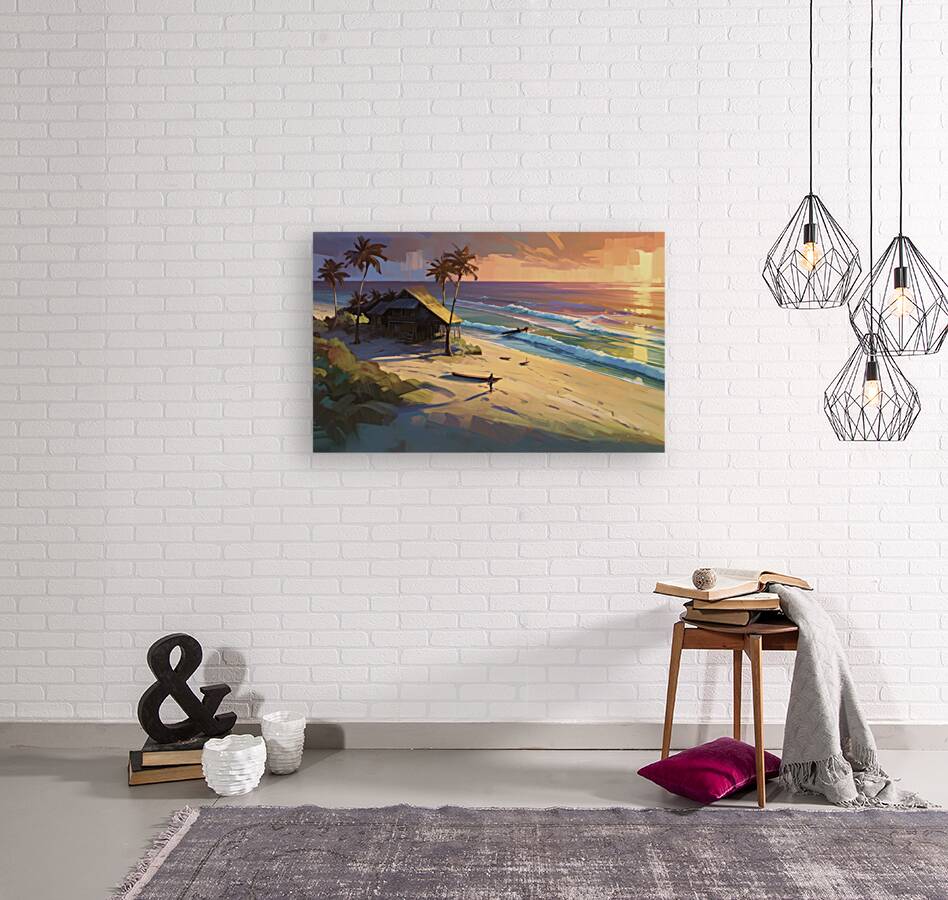 tropical beach house concept Reproduction