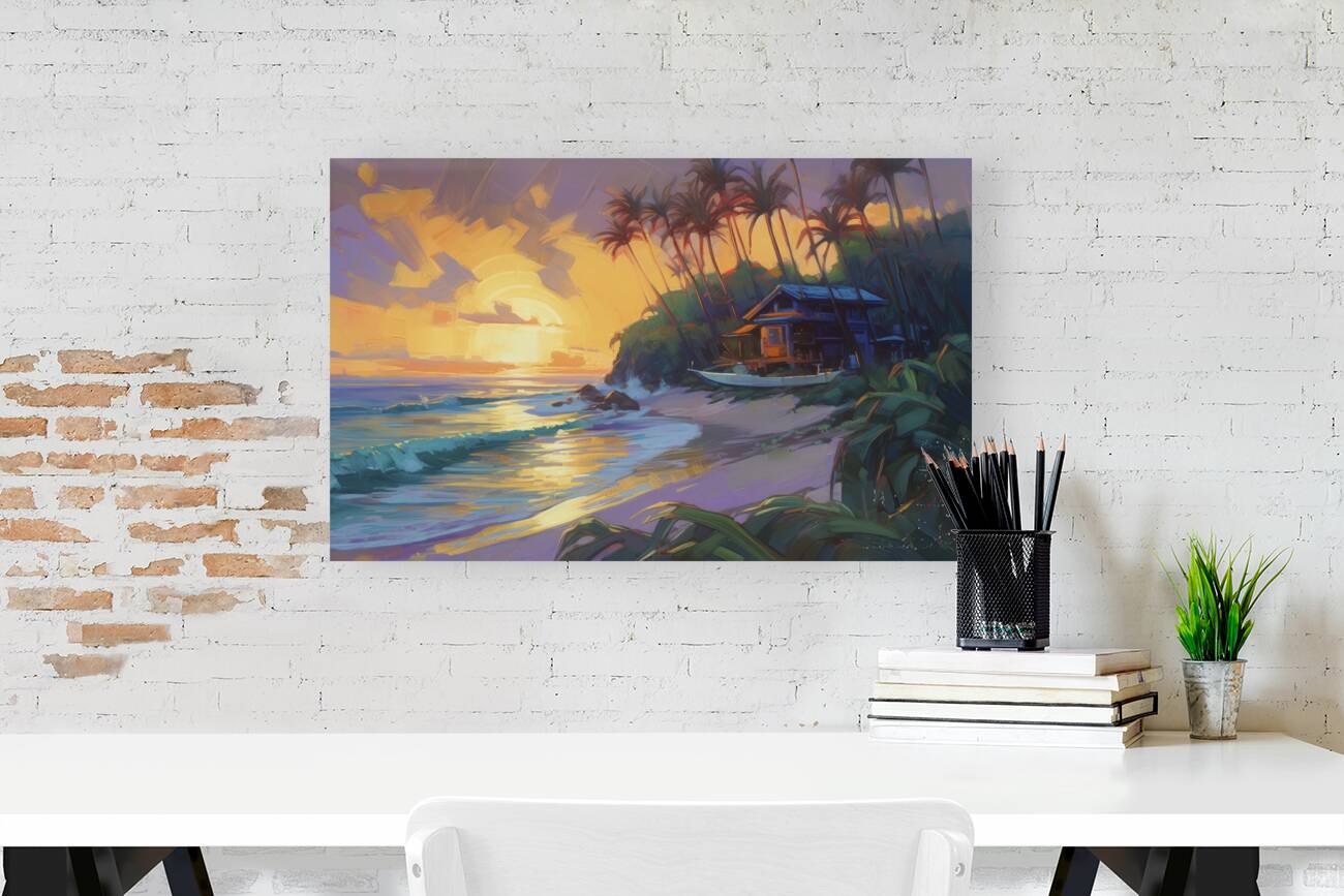 tropical beach concept III Reproduction