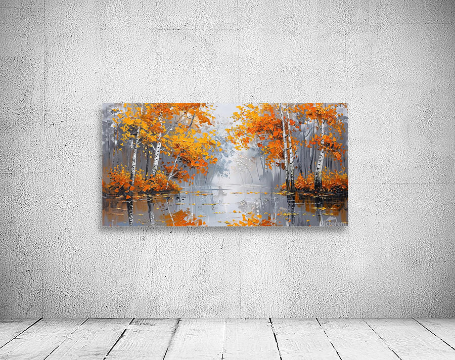 autumn in orange color Wall Preview