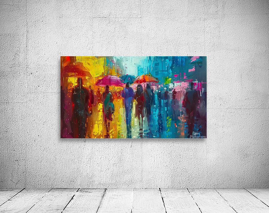 group in the rain Wall Preview