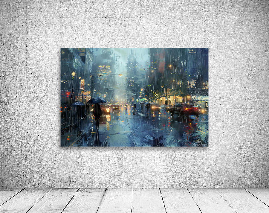 rainy day in the big city Wall Preview