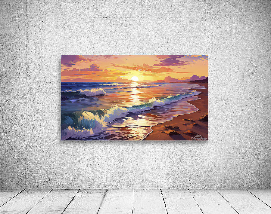 sunrise on the beach Wall Preview