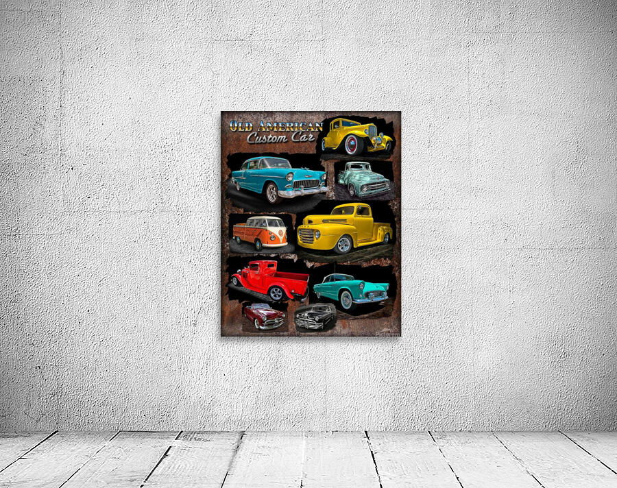OLD AMERICAN  CUSTOM CAR Wall Preview