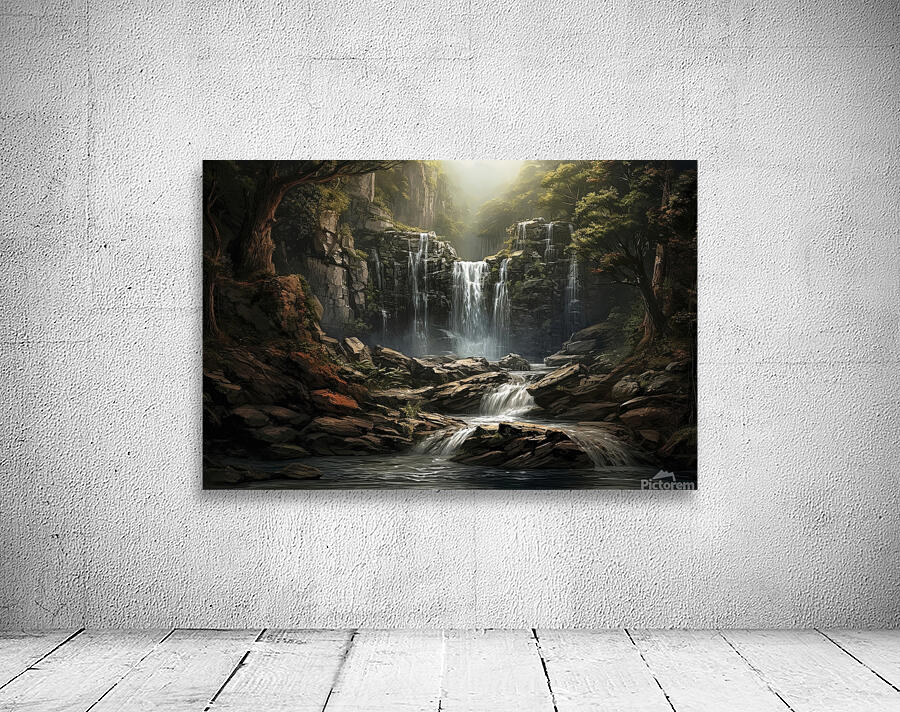 waterfall in the twilight Wall Preview