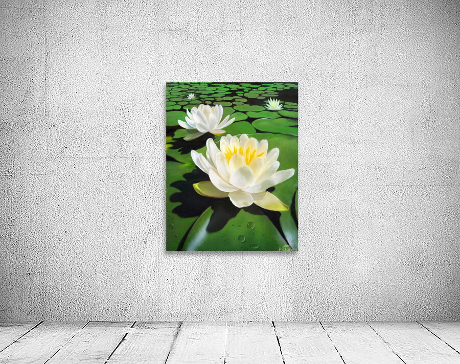 Water Lily Painting Wall Preview