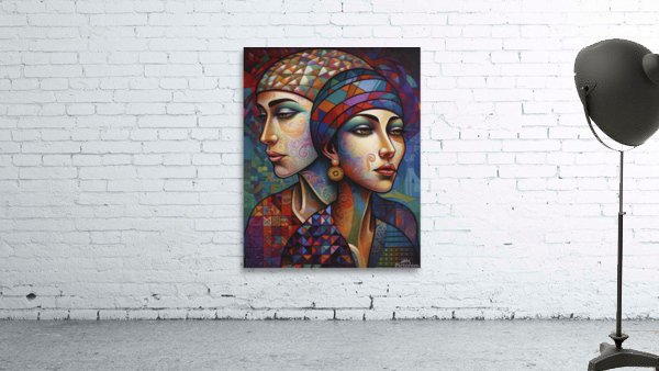 women s with headscarf IV Wall Preview