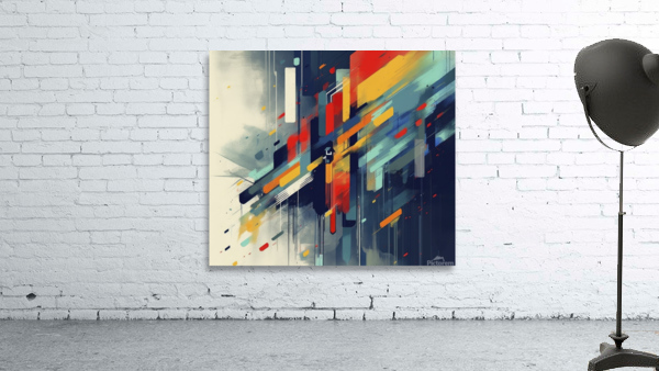abstract linear colors Wall Preview