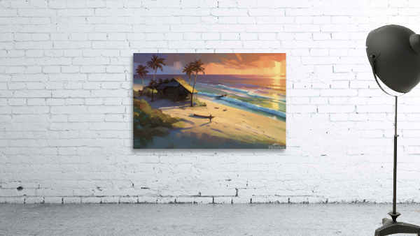 tropical beach house concept Wall Preview