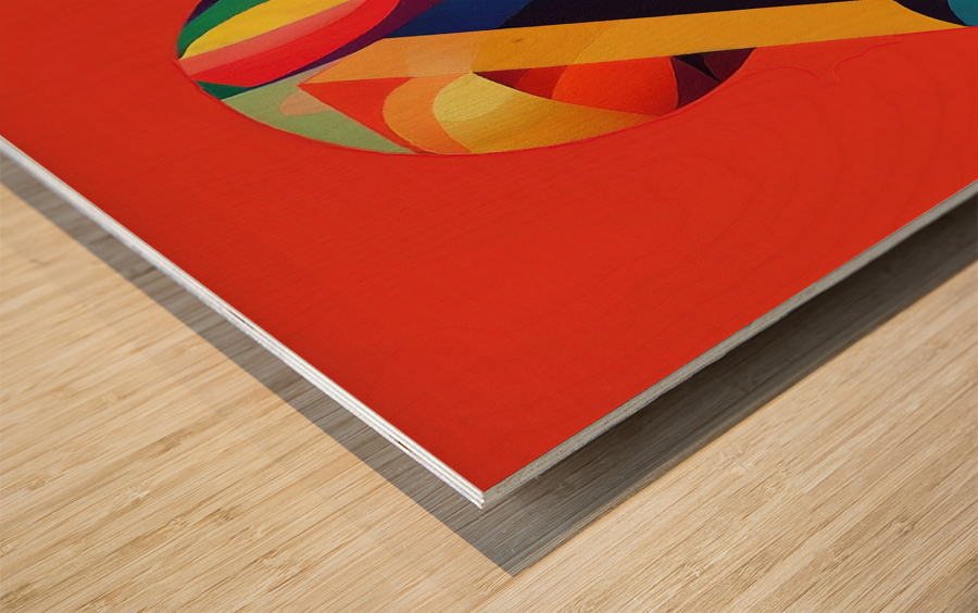 pyramids of faces Impression sur bois