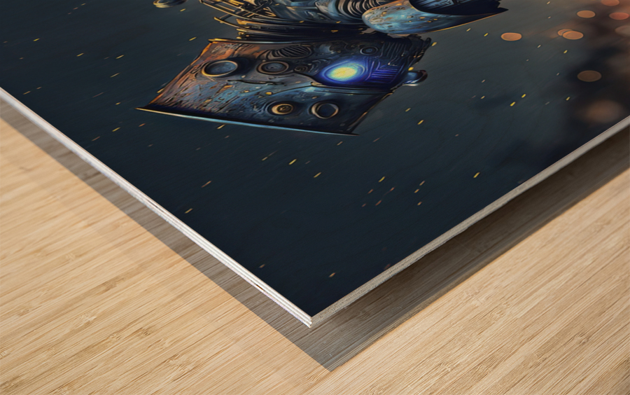 AI revolution Wood print