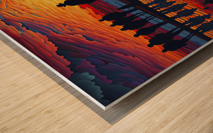 A new sunrise Wood print