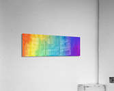Abstract rainbow painting Acrylic Print