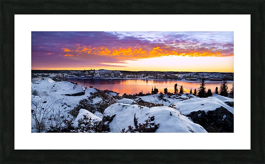 First Snowfall Picture Frame print