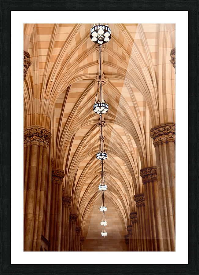 Inside St Pats NYC Picture Frame print