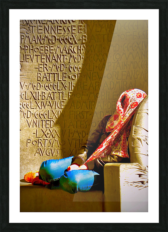 Lunch Time Nap NYC Picture Frame print