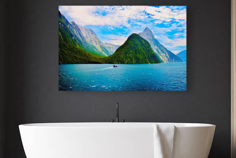 Mitre Peak Milford Sound New Zealand by Fred J Bivetto