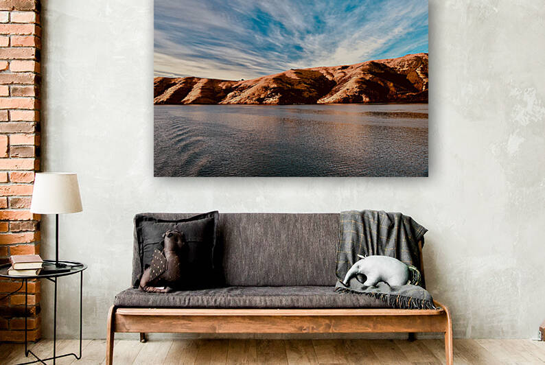 Sky Land Sea Akaroa  New Zealand by Fred J Bivetto