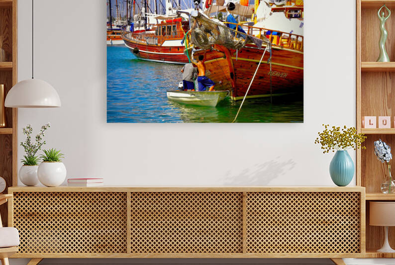 Working on Heaven Bodrum  Turkey by Fred J Bivetto