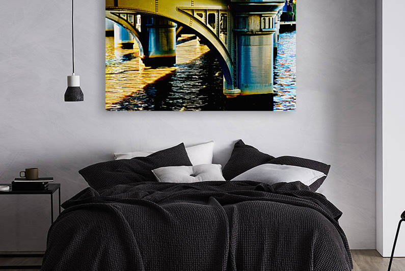 Sandridge Bridge Melbourne Australia by Fred J Bivetto