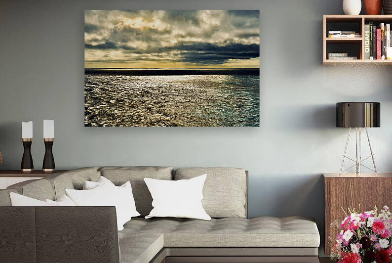 Cloudy Day Tasman Sea New Zealand by Fred J Bivetto