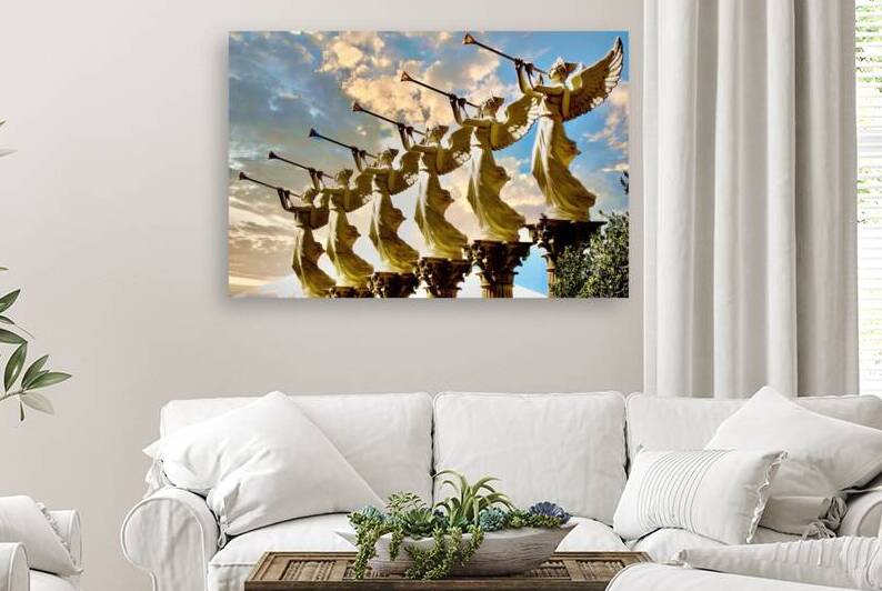 Angels Blowing Trumpets 2 Las Vegas Nevada by Fred J Bivetto