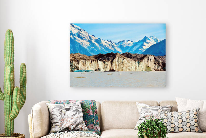 Tasman Glacier Mount Cook National Park New Zealand by Fred J Bivetto