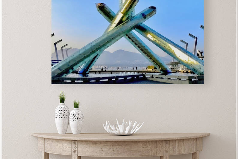 Olympic Cauldron Vancouver Canada by Fred J Bivetto